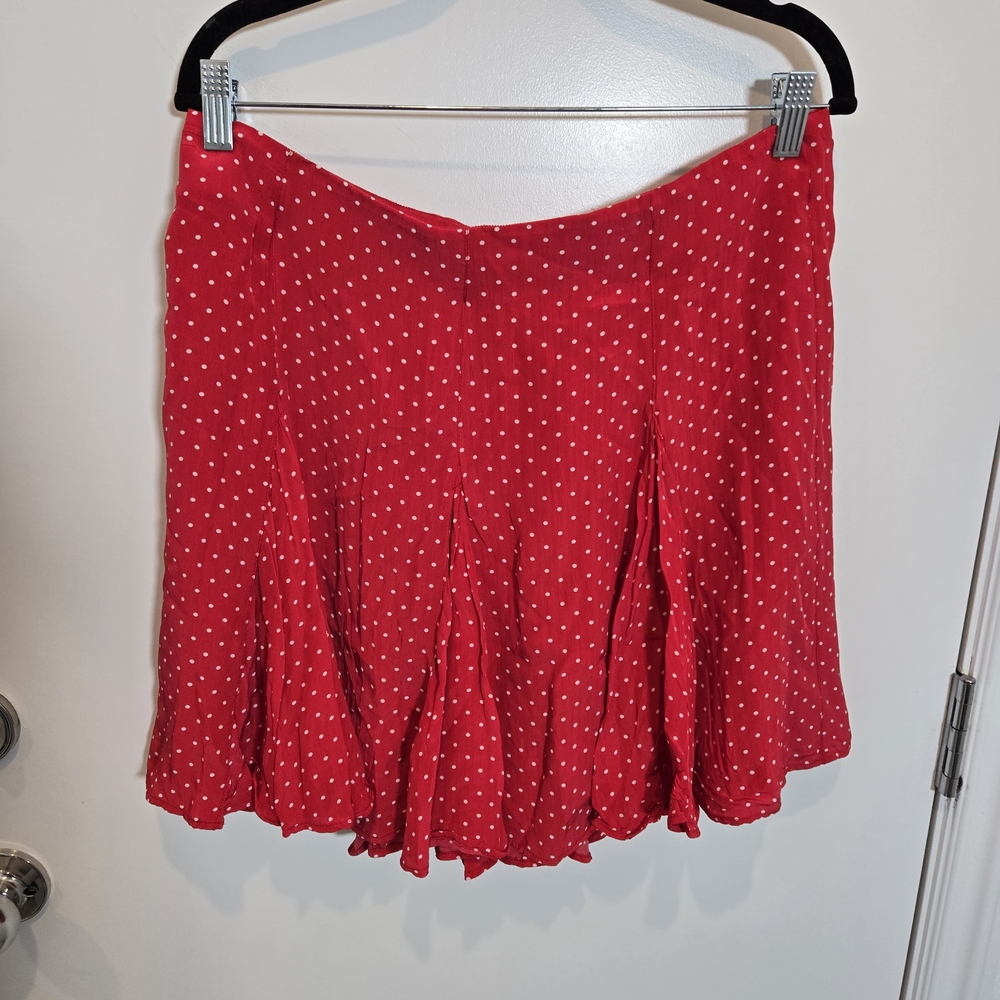 J.Crew Red Polka Dot Skirt